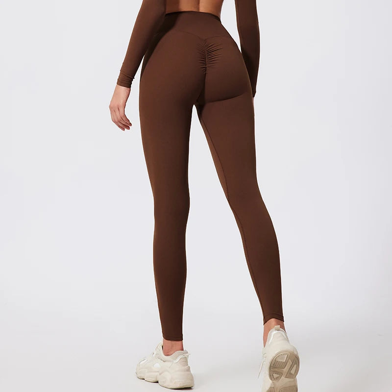 AURA Flow – Legging de Sport Femme Taille Haute Yoga & Fitness