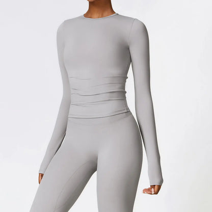 NORTH FLEECE – Haut Technique Hiver Femme Manches Longues Respirable