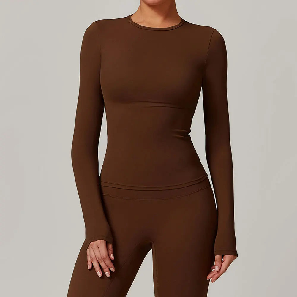 NORTH FLEECE – Haut Technique Hiver Femme Manches Longues Respirable