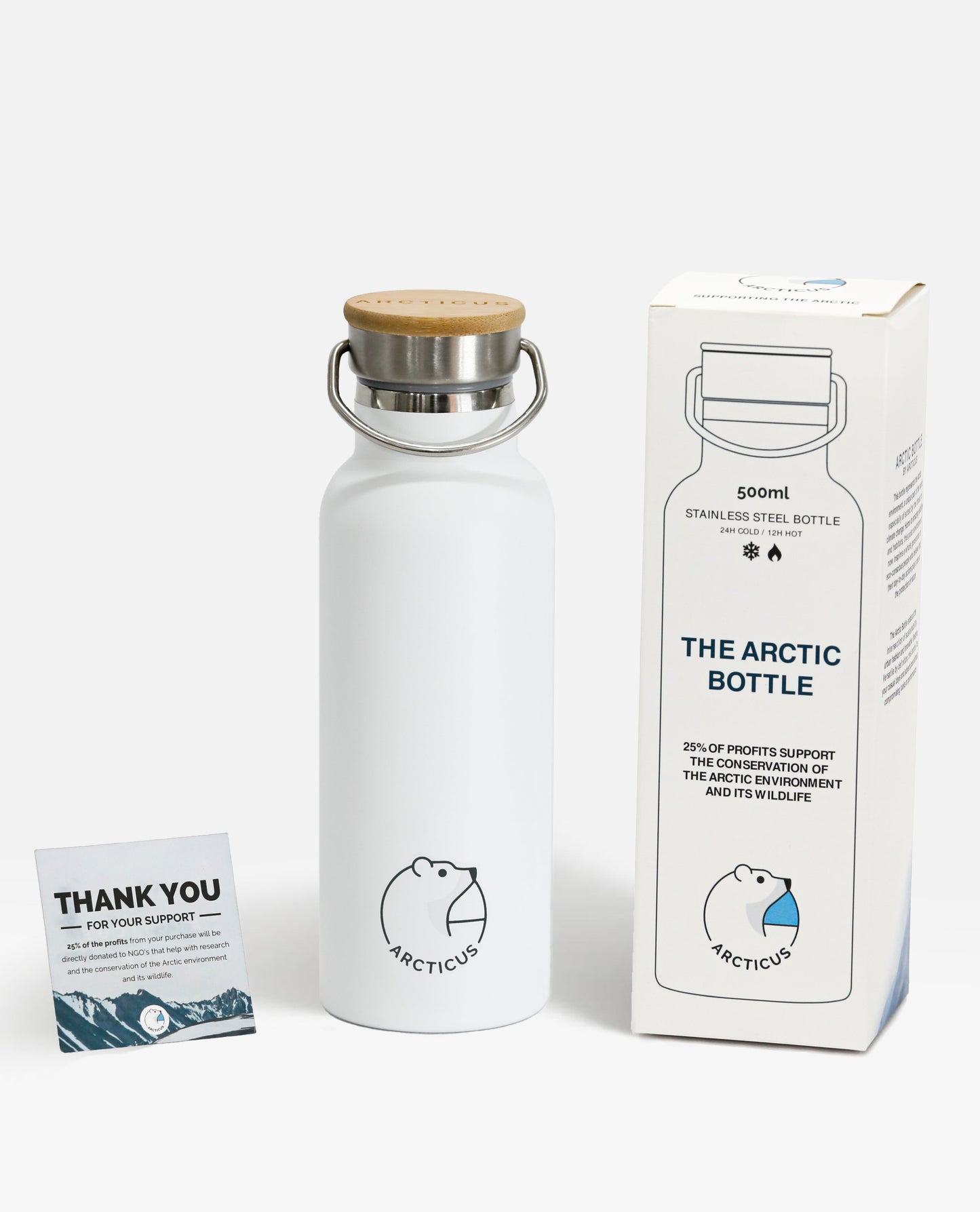 ARCTIC BOTTLE – Gourde isotherme inox & bambou éco-responsable