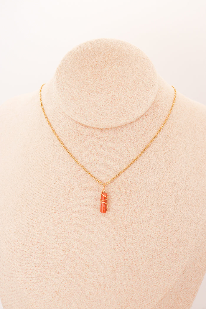 NATURA PENDENTIF – Pilier de Jade ‘Fleur de Prunier’ | Harmonie & Énergie