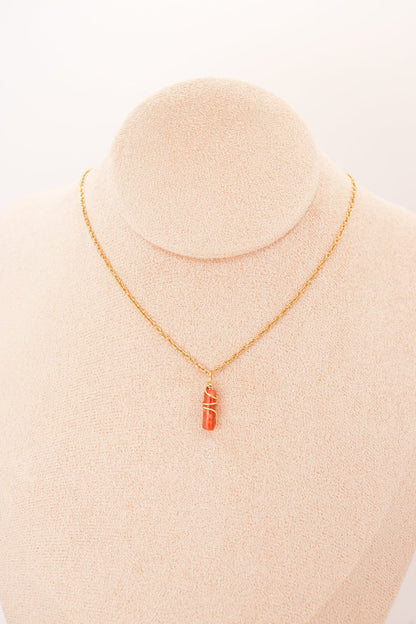 NATURA PENDENTIF – Pilier de Jade ‘Fleur de Prunier’ | Harmonie & Énergie