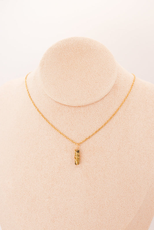 NATURA PENDENTIF – Pilier de Jade ‘Fleur de Prunier’ | Harmonie & Énergie